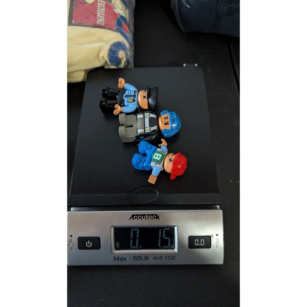 Lego Duplo Police Officer Engineer‎ & Kid Figures Lot of 3 Toys Imaginative Play